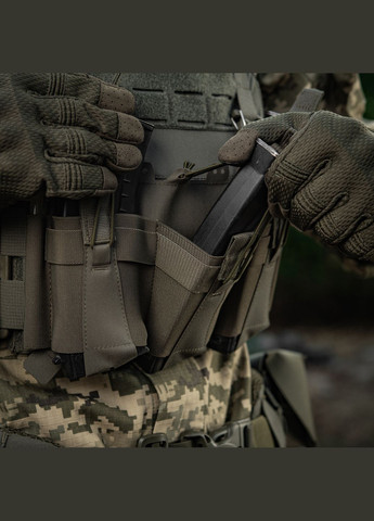 Передняя панель для плитоноски Cuirass QRS на три магазина Ranger Green M-TAC (303261512)