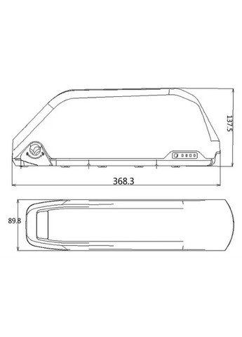 Аккумулятор 48V 24Ah литий-ион для электровелосипеда в боксе Samsung| Батарея 48В 24А/год Pulse (369733191)