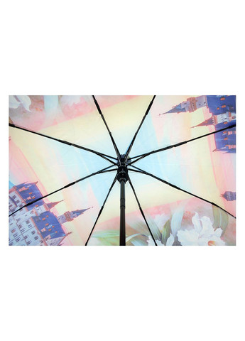 Синьо-жовта парасолька складна 813-03 напівавтомат синьо-жовтий Lantana середня система антивітер (345647189)