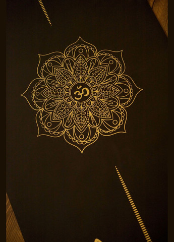 Коврик для йоги - "Asana" Черный, серии Comfort, PU + ремень-переноска LIT[h]A (331158730)