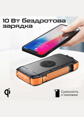 Универсальная мобильная батарея SolarTank-20PDQI 20W 20000mAh Black Promate (341491005)