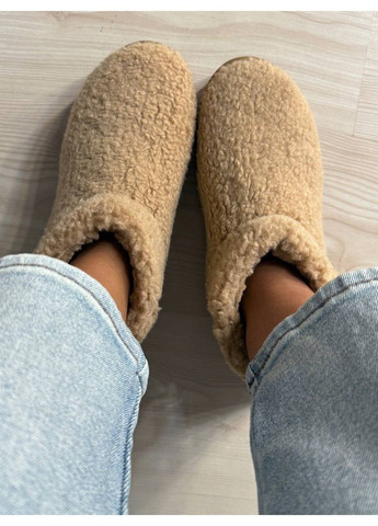 Угги женские 37-2 с мехом тедди на платформе бежевые Hengji (353309111)