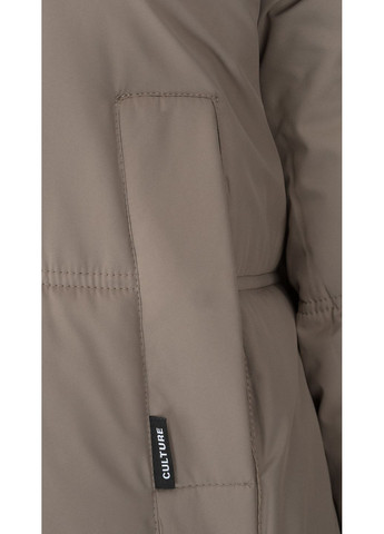 Кавова зимня куртка однотонна жіноча 2431-f341 shop (2000999164170) On me