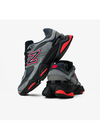 Кросівки жіночі і чоловічі New Balance 9060 Grey Black Blue Orange | Нью Беланс 9060 сірі No Brand сірі демісезони (369370221)