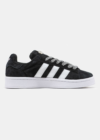Кроссовки женские Adidas Campus 00s black | Адидас Кампус черные No Brand чёрные демисезоны (315883715)