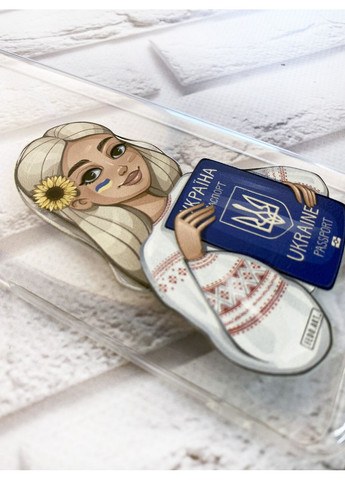 Чехол с утолщенными углами на Xiaomi Redmi Note 12 Pro Speed 5G:: Девушка с паспортом (принт 13) Creative (360697337)