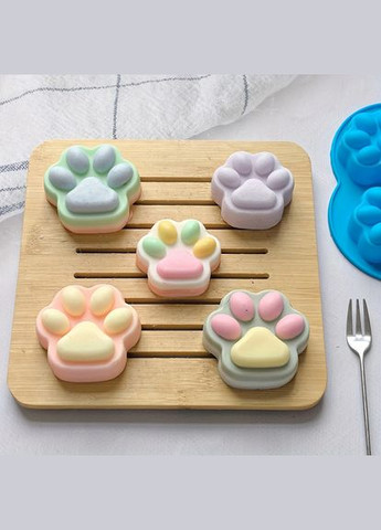 Силіконова форма Лапки для випічки желе цукерок мила свічок SAM-9054 No Brand (337177415)