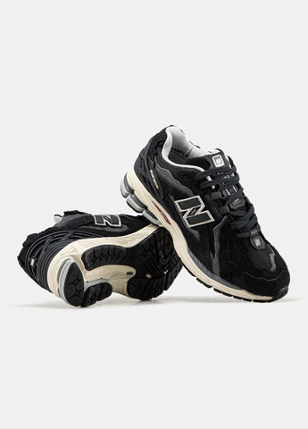 Чорні Осінні чоловічі кросівки new balance 1906d protection pack 'black' весна-осінь демісезонні замшеві No Brand