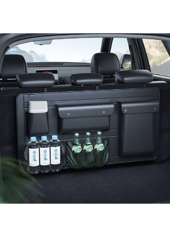 Органайзер накидка на спинку сидіння для багажника кузова універсал в машину автомобіль екошкіра 91х45 см (480289-Prob) Чорний Unbranded (333141098)