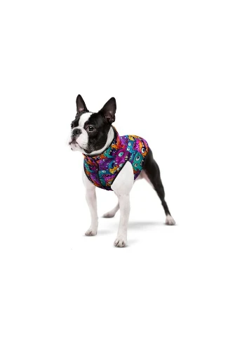 Курточка для собак WAUDOG Clothes малюнок "Зубасті монстри",, В 37-40 см, С 24-27 см Collar (377034977)
