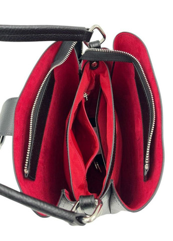 Сумка жіноча шкіряна чорна 2505-45 Karya (369163276)