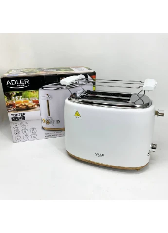 Тостер з решіткою для булочок Adler AD 3225, 6 рівнів обсмажування 950Вт No Brand (385272851)