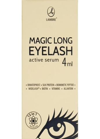 Сироватка для вій Magic Long Eyelash Active Serum 4ml (455475-1149) Lambre (368603081)