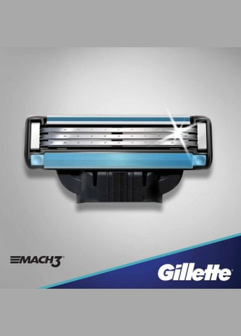 Станок для гоління Gillette mach3 з 2 змінними картриджами (268146736)