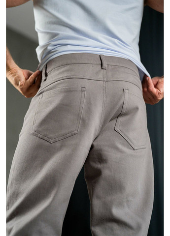 Чоловічі коттонові штани в джинсовому стилі Mom's Сірі Teamv (360655628)