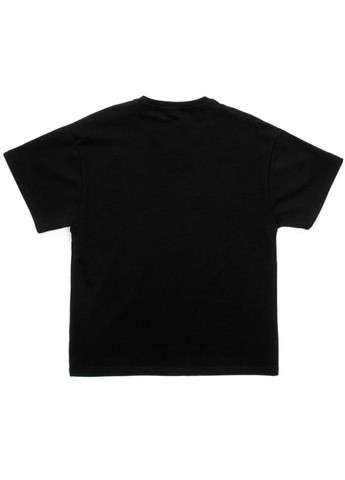 Черная демисезонная футболка детская базовая (7145.03-128b-black) A-yugi