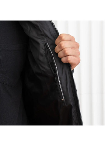 Черная зимняя мужская куртка зимняя большого размера SK