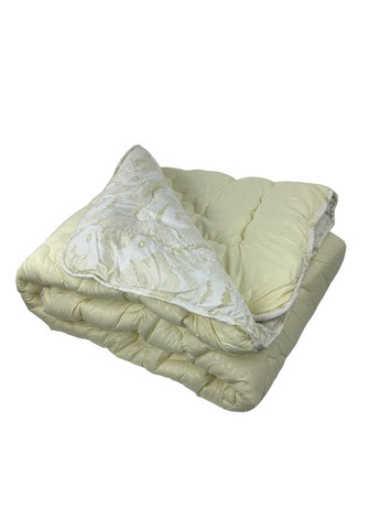 Одеяло двуспальное закрытое Цветок 20366 175х215 см бежевое Arda (364102995)