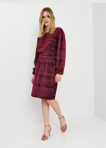 Червона сукня демісезон,червоний-сріблястий, Ichi