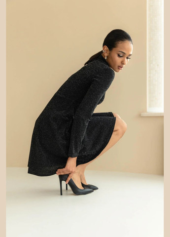 Черное праздничный, повседневный, кэжуал, коктейльное платье клеш Seventeen