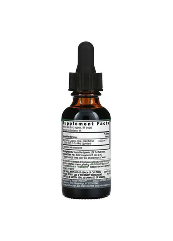 Шкаралупа чорного горіха, рідкий екстракт, без спирту, Black Walnut Hull Fluid extract Alcohol free,, 2000 мг, 30 мл 2637 Nature's Answer (364195110)