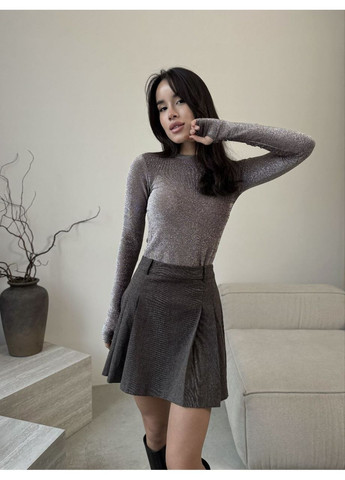 Лонгслів із люрексу, колір Темно-бежевий Fashion (373005884)