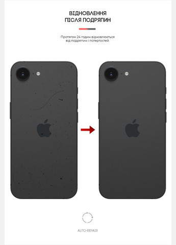 Защитная пленка на заднюю панель Apple iPhone 16e Carbone Transparent (ARM85458) ArmorStandart (343049674)