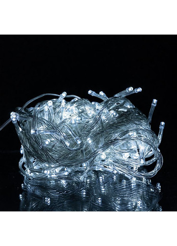 Гірлянда Нитка 180 LED 18 м прозорий провід, білий No Brand (369960297)