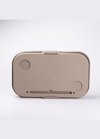 Складний кошик для пікніка з кришкою-столиком 44.8х26х14 см Бежевий SJ-0120BE LUGI (325922821)