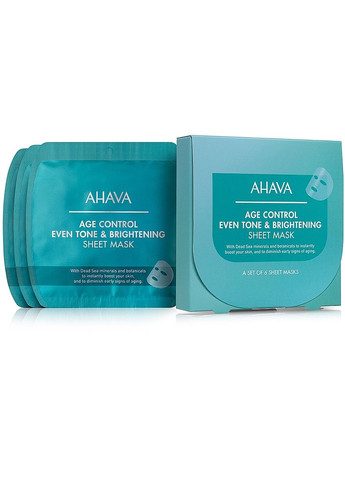 Осветительная омолаживающая тканевая маска Age Control Even Tone & Brightening Sheet Mask 17g (471625-9196221) Ahava (368656052)