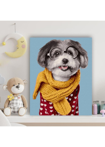 Картина по номерам "Веселая собачка" GX42459 No Brand (365039455)