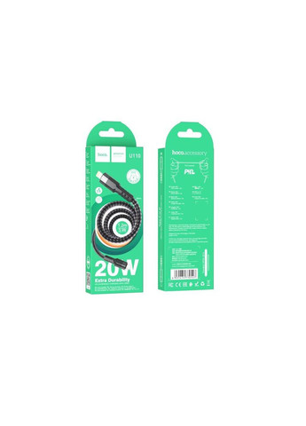 Кабель USB U110 PD Type-C to Lightning 1.2m Синій Hoco (317631349)