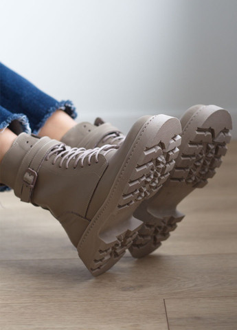 Зимние женские зимние ботинки из натуральной кожи. тимберленды No Brand без декора