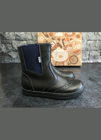 Шкіряні черевики темносиній 11Shoes (305576181)