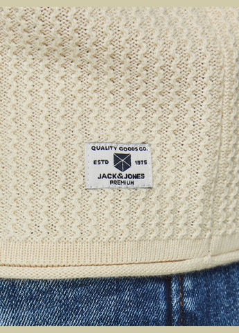 Білий демісезонний светер JACK&JONES CARLOS 12179861
