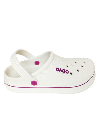 Женские кроксы сабо белый Dago (280947141)
