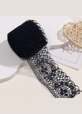 Кружево синтетическое Сандра, 4 см, черное No Brand (340483697)