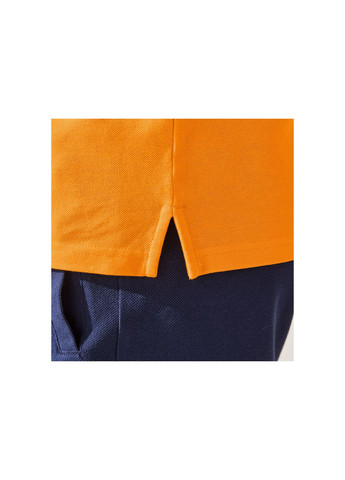 Помаранчева футболка-поло вафельної текстури для чоловіка u.s. grand polo 405659 помаранч Livergy