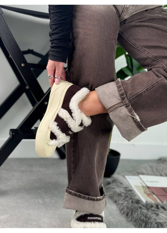 Коричневі зимові кеди автоледі Helen