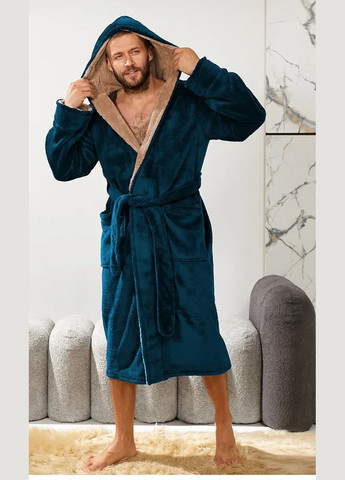 Халат махровий чоловічий довгий, теплий No Brand халат (302970884)