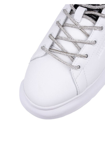 Белые женские кеды 77ra3sb1 черный искусство. кожа Just Cavalli