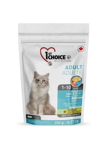 Сухой корм для взрослых котов Adult со вкусом лосося 0.35 кг 65672262002 1st Choice (266274027)