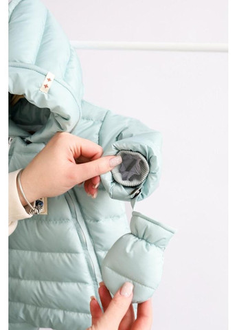 Дитячий демісезонний суцільний комбінезон Mellow 132562 М'ятний No Brand (356006587)