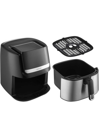 Мультипечь Vita Fryer, 1600Вт, чаша-6,5л, сенсорное управл., 10 программ, пластик, нерж. сталь-черный Sencor (365749117)