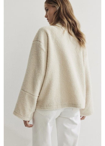 Світло-бежева демісезонна куртка без підкладки H&M Тедді