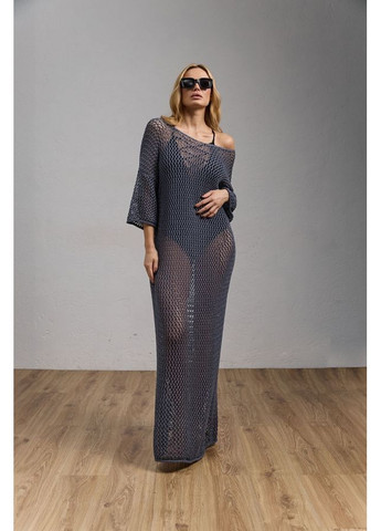 Серое платье сетка 2745 серый Triko Bakh