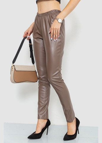 Лосины женскик из экокожи, цвет мокко, 214R5023 Ager (292130672)