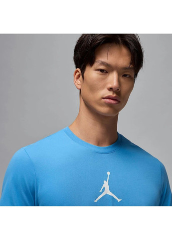 Синяя мужская футболка air jumpman ss crew blue Air Jordan
