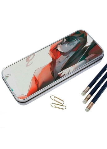 Органайзер для канцелярских принадлежностей металлический, кейс для мелочей Аниме Ангел кровопролития #002 7*18 см Silver No Brand (309157638)