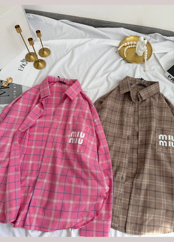 Малиновая рубашка No Brand